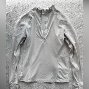 White 3/4 zip Lululemon